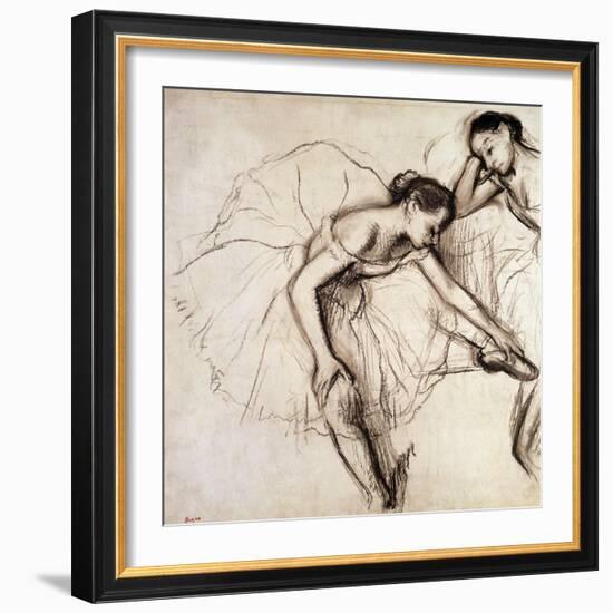 Two Dancers Resting-Edgar Degas-Framed Premium Giclee Print