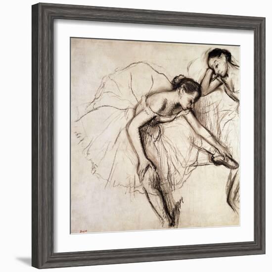 Two Dancers Resting-Edgar Degas-Framed Giclee Print