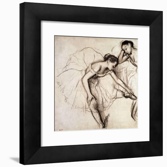 Two Dancers Resting-Edgar Degas-Framed Giclee Print