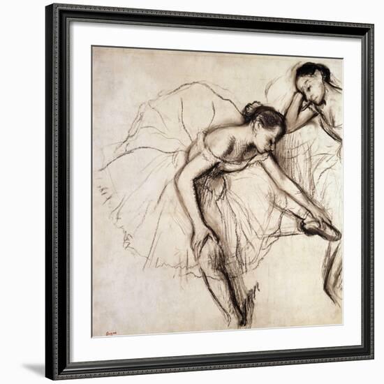 Two Dancers Resting-Edgar Degas-Framed Giclee Print