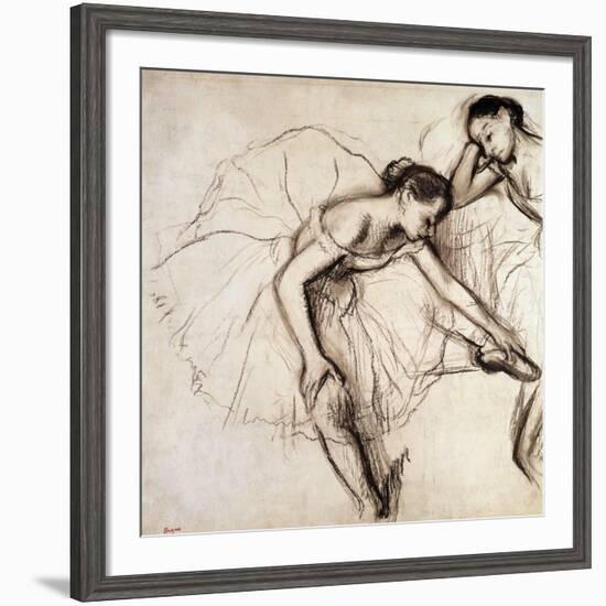 Two Dancers Resting-Edgar Degas-Framed Giclee Print