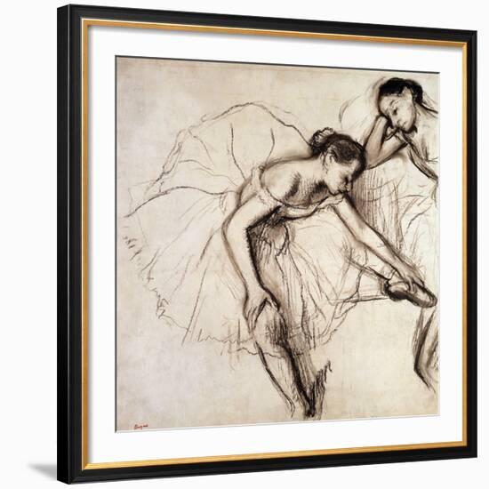 Two Dancers Resting-Edgar Degas-Framed Giclee Print