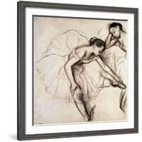 Two Dancers Resting-Edgar Degas-Framed Giclee Print