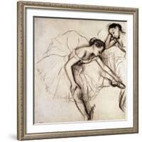 Two Dancers Resting-Edgar Degas-Framed Giclee Print