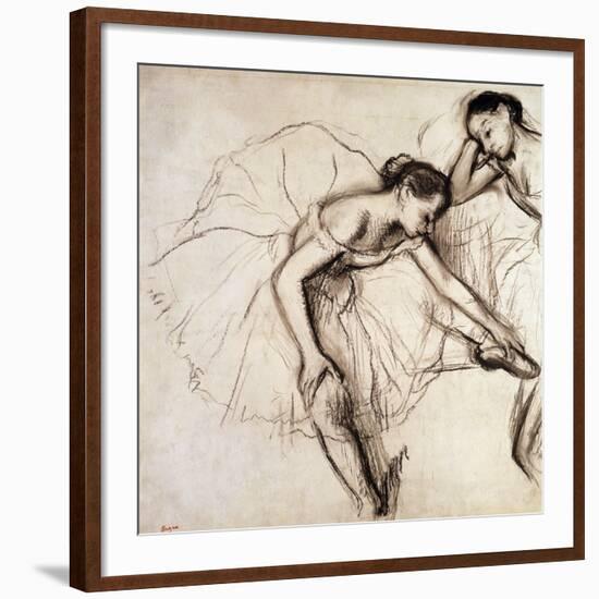 Two Dancers Resting-Edgar Degas-Framed Giclee Print