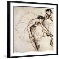 Two Dancers Resting-Edgar Degas-Framed Giclee Print