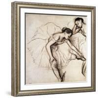 Two Dancers Resting-Edgar Degas-Framed Giclee Print