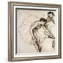 Two Dancers Resting-Edgar Degas-Framed Giclee Print