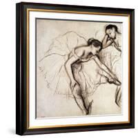 Two Dancers Resting-Edgar Degas-Framed Giclee Print