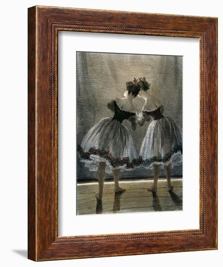 Two Dancers Seen from Behind-Paul Gavarni-Framed Giclee Print