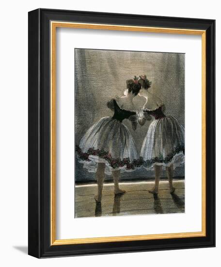 Two Dancers Seen from Behind-Paul Gavarni-Framed Giclee Print