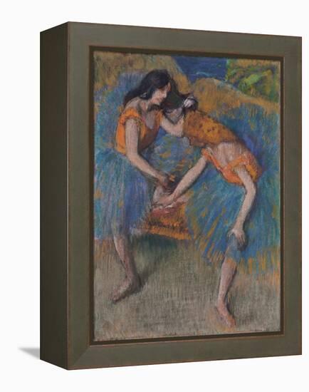 Two Dancers with Yellow Corsages, C.1902-Edgar Degas-Framed Premier Image Canvas