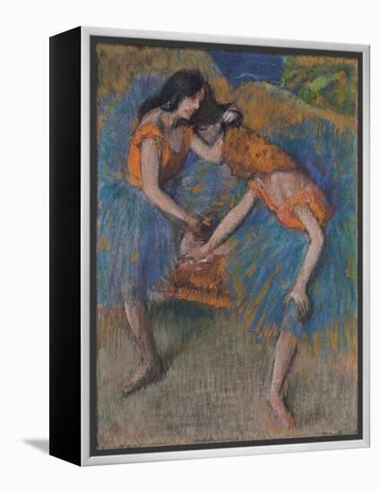 Two Dancers with Yellow Corsages, C.1902-Edgar Degas-Framed Premier Image Canvas