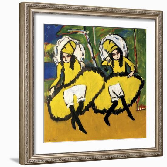 Two Dancers-Ernst Ludwig Kirchner-Framed Giclee Print