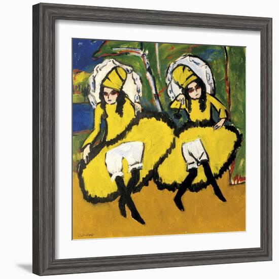 Two Dancers-Ernst Ludwig Kirchner-Framed Giclee Print