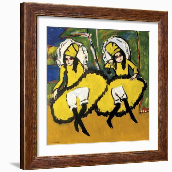 Two Dancers-Ernst Ludwig Kirchner-Framed Giclee Print