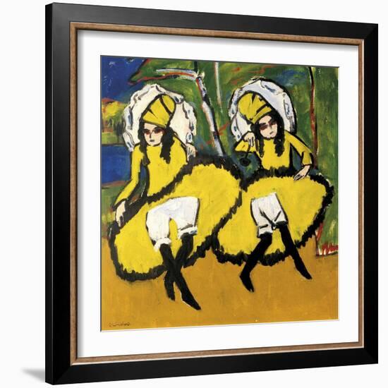 Two Dancers-Ernst Ludwig Kirchner-Framed Giclee Print