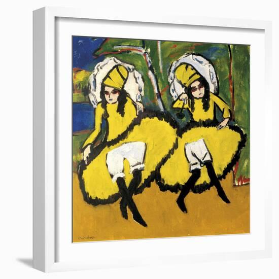 Two Dancers-Ernst Ludwig Kirchner-Framed Giclee Print