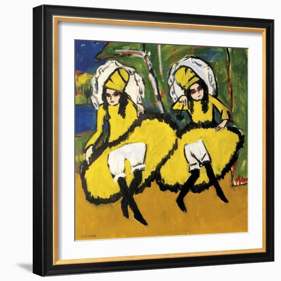 Two Dancers-Ernst Ludwig Kirchner-Framed Giclee Print