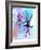 Two Dancing Ballerinas Watercolor 2-Irina March-Framed Art Print