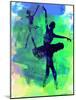 Two Dancing Ballerinas Watercolor 3-Irina March-Mounted Art Print