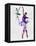 Two Dancing Ballerinas Watercolor 4-Irina March-Framed Stretched Canvas