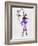 Two Dancing Ballerinas Watercolor 4-Irina March-Framed Art Print