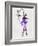 Two Dancing Ballerinas Watercolor 4-Irina March-Framed Art Print