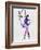 Two Dancing Ballerinas Watercolor 4-Irina March-Framed Art Print