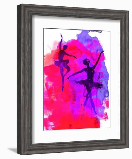 Two Dancing Ballerinas-Irina March-Framed Art Print