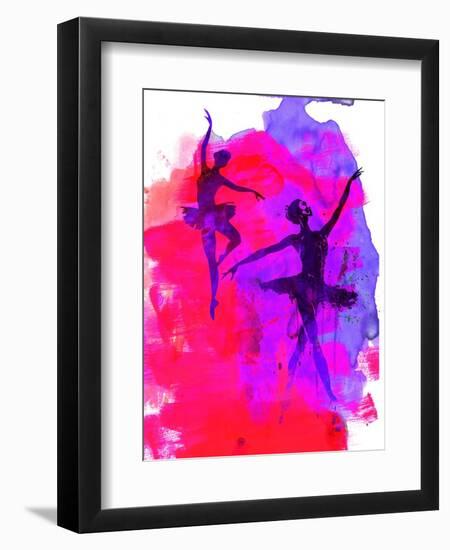 Two Dancing Ballerinas-Irina March-Framed Art Print
