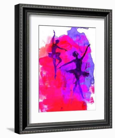 Two Dancing Ballerinas-Irina March-Framed Art Print