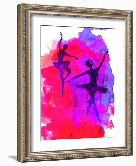 Two Dancing Ballerinas-Irina March-Framed Art Print