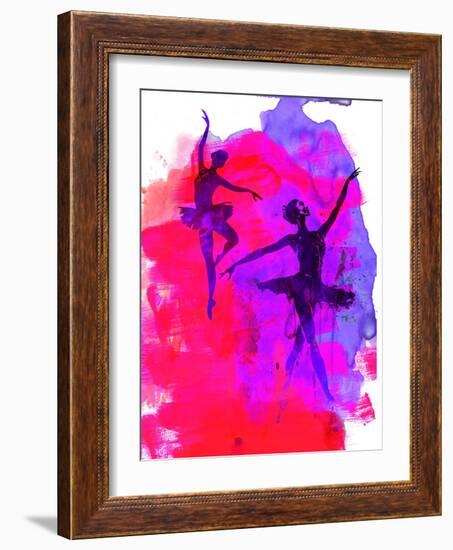 Two Dancing Ballerinas-Irina March-Framed Art Print