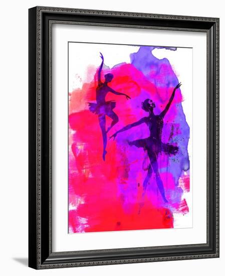 Two Dancing Ballerinas-Irina March-Framed Art Print