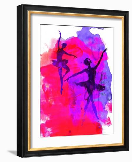 Two Dancing Ballerinas-Irina March-Framed Art Print