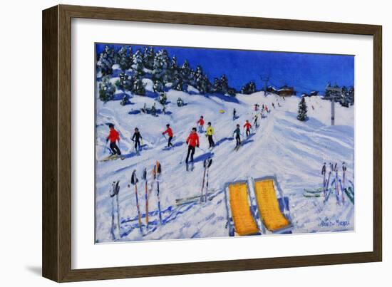 Two deckchairs, Val Gardena,Italy,2108-Andrew Macara-Framed Giclee Print
