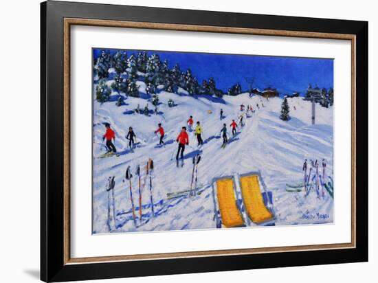 Two deckchairs, Val Gardena,Italy,2108-Andrew Macara-Framed Giclee Print