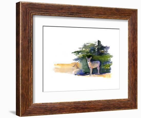 Two Deer, 2014-John Keeling-Framed Giclee Print