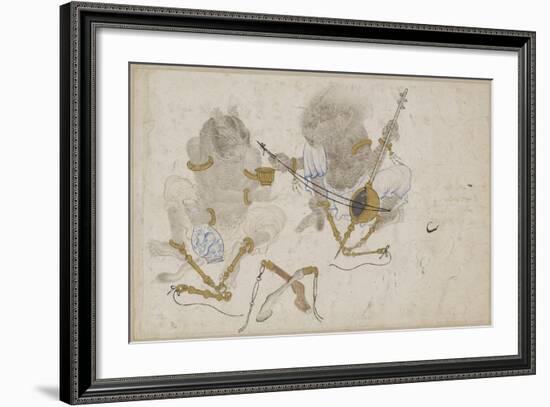 Two Demons, Fettered, 15th Century-null-Framed Giclee Print