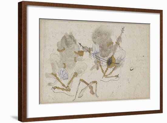 Two Demons, Fettered, 15th Century-null-Framed Giclee Print