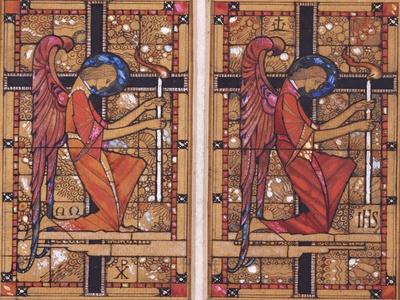 'Two Designs for Stained Glass: Two Angels: and Madonna of the Woods' Giclee Print - Harry ...
