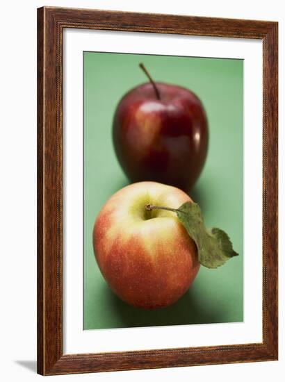 Two Different Apples (Varieties Elstar and Stark)-Foodcollection-Framed Photographic Print