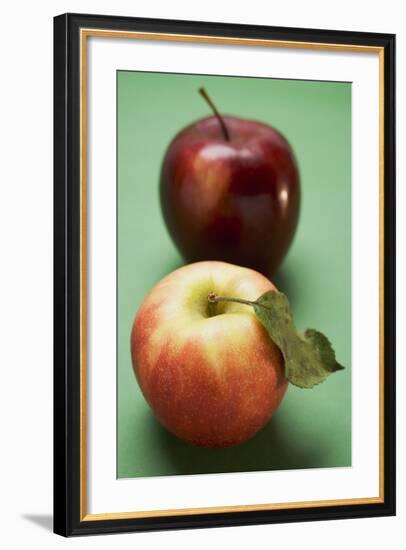 Two Different Apples (Varieties Elstar and Stark)-Foodcollection-Framed Photographic Print