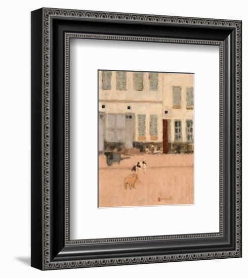 Two Dogs in a Deserted Street-Pierre Bonnard-Framed Premium Giclee Print