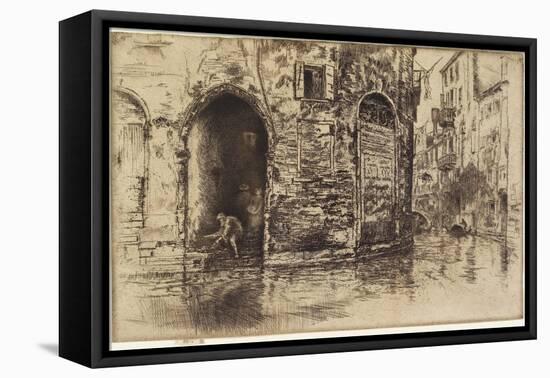 Two Doorways from The Second Venice Set, 1879-1880-James Abbott McNeill Whistler-Framed Premier Image Canvas