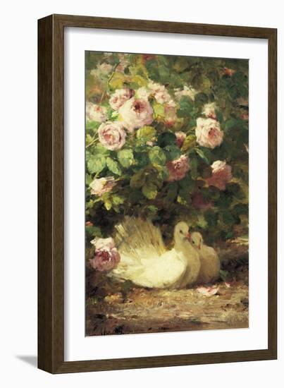 Two Doves-Alphonse Muraton-Framed Giclee Print