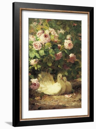Two Doves-Alphonse Muraton-Framed Giclee Print