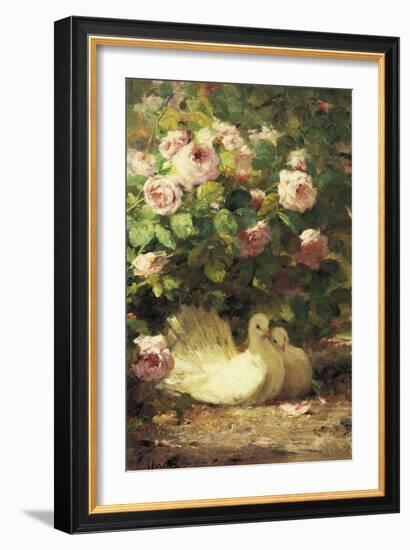 Two Doves-Alphonse Muraton-Framed Giclee Print