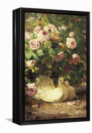 Two Doves-Alphonse Muraton-Framed Premier Image Canvas